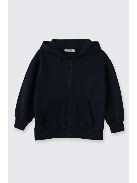 Panço Erkek Çocuk Fermuarlı Sweatshirt Siyah - S000421772-21164