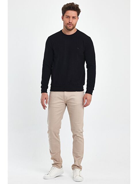 Explode - Erkek Siyah Bisiklet Yaka Kazak - S000452325-19351