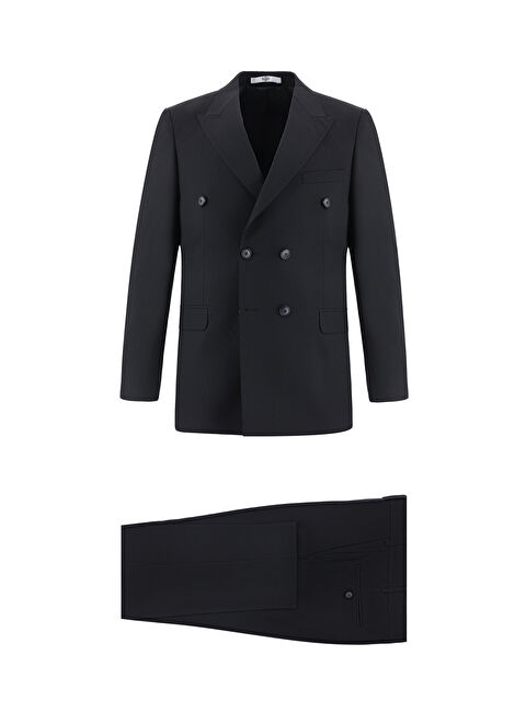 Kiğılı Regular Fit Yünlü Kruvaze Takım Elbise - S000410166-19351