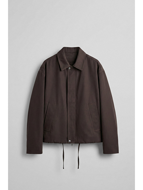 Abluka Online Erkek Kore Oversize Casual Bomber Ceket Kahverengi - S000522362-19413