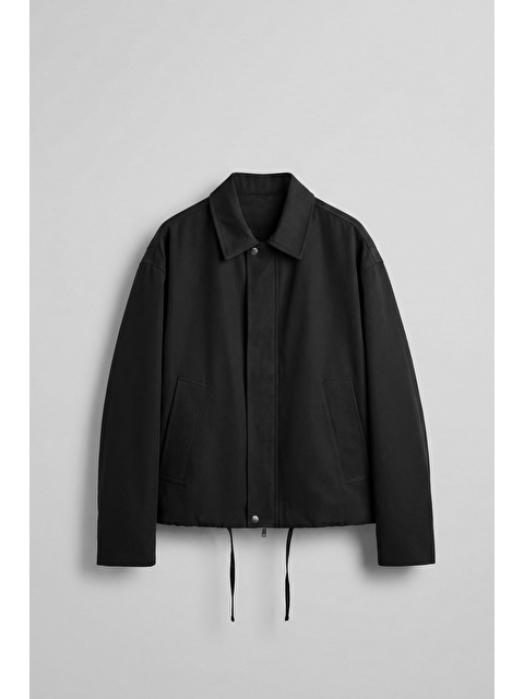 Abluka Online Erkek Kore Oversize Casual Bomber Ceket Siyah - S000522362-19351