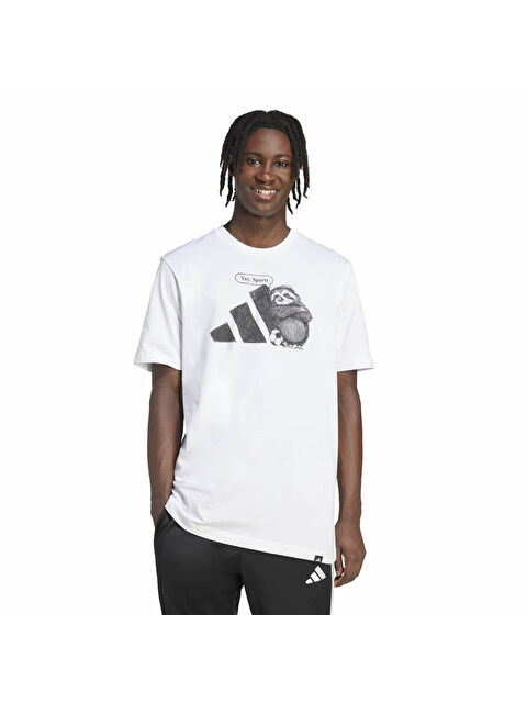 Adidas Yay Sports Graphic Erkek Beyaz Tişört - S000517215-20063
