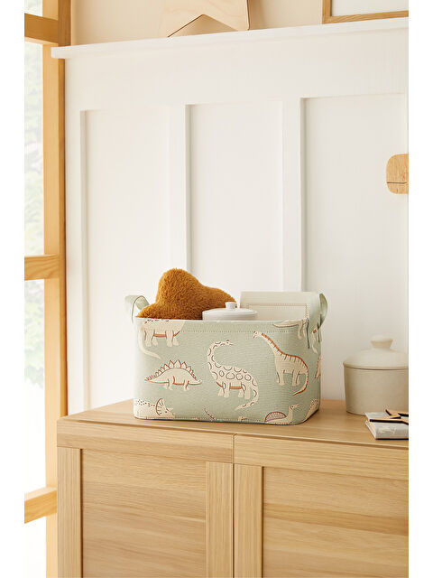 Ocean Home Textile Çocuk Odası Dinozor Sepet 30 x 21 x 18 cm - S000282682-17259