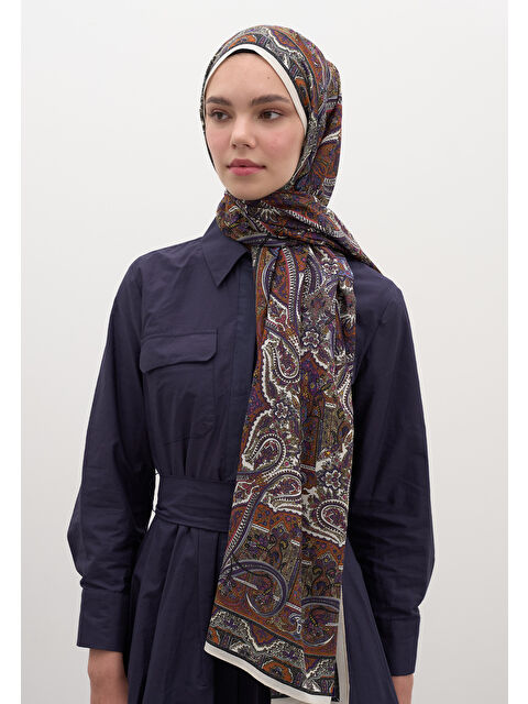 Fresh Scarfs Slyvıe Desen Şal Mor - S000458941-20042