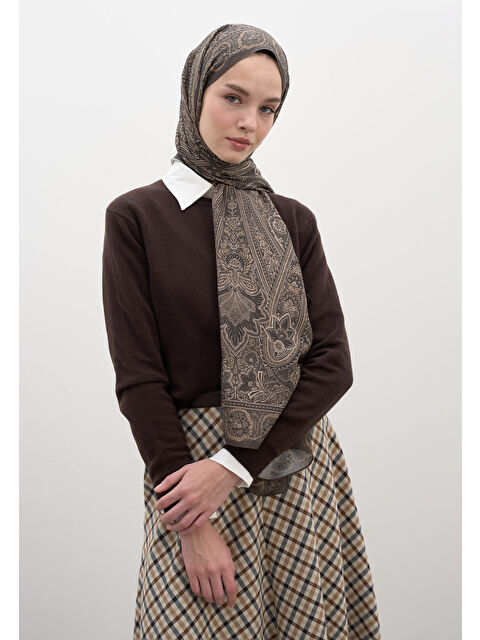 Fresh Scarfs Petra Desen Şal Vizon - S000458937-26429