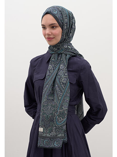 Fresh Scarfs Petra Desen Şal Mavi - S000458937-17234
