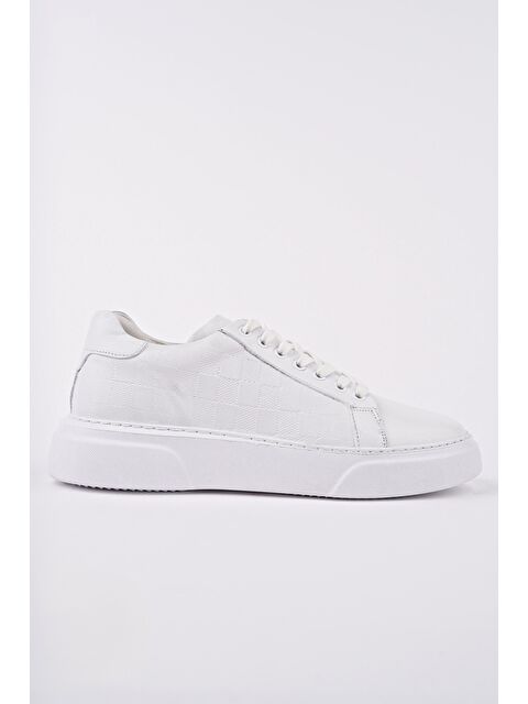 Muggo MORTA Kalın Taban Bağcıklı Hakiki Deri Erkek Günlük Sneaker Spor Ayakkabı - S000363405-20063