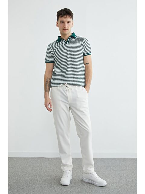 Fullamoda Beli Bağlamalı Dokulu Pantolon - S000522365-20063