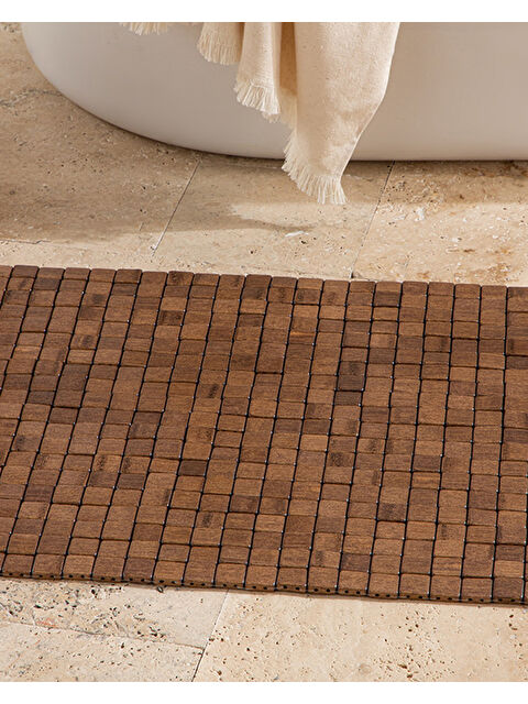 English Home Bamboo Bambu Duş Kaydırmazı Kahve - S000335514-19413