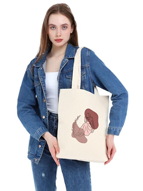 Bagg Oturan Kız Kanvas Omuz Çantası - S000153133-19966
