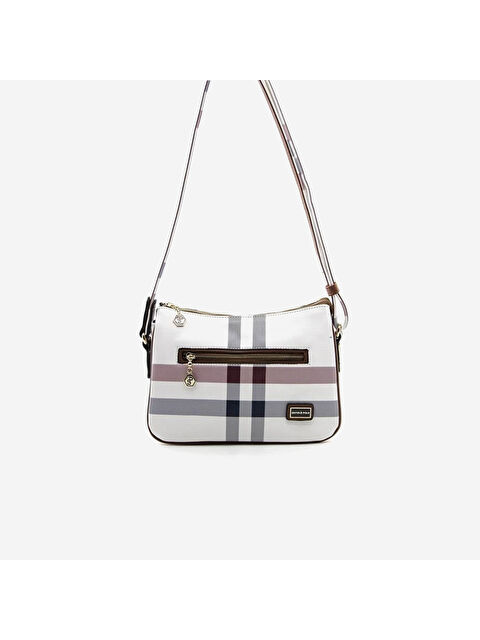 Silver Polo Kadın SP818-MK3 SILVER POLO Çapraz Çanta Beyaz-Taba