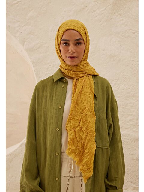 Fresh Scarfs Vual Crash Şal Ayçiçeği - S000420273-20066