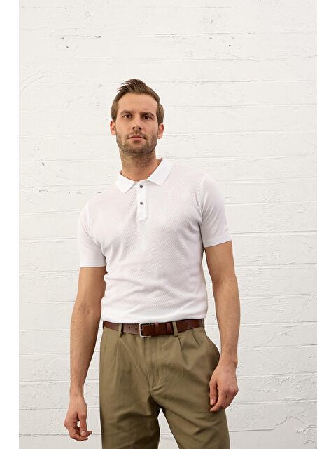 Danger Erkek Çıtçıt Kapamalı Slim-Fit Kalıp Yazlık Triko Tişört - S000165111-20063