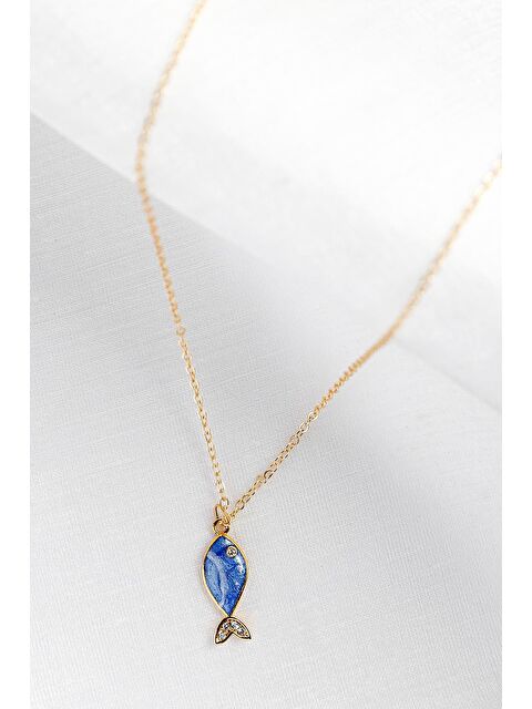 New Obsessions Balıklı Şans Kolyesi - S000182451-17234