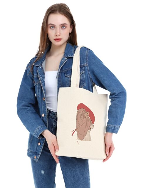 Bagg Kedili Kız Kanvas Omuz Çantası - S000153123-19966