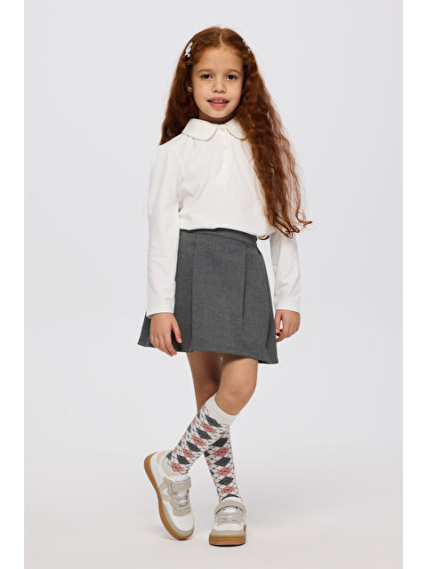 Panço Kız Çocuk Antrasit Şort Etek - S000517218-29666