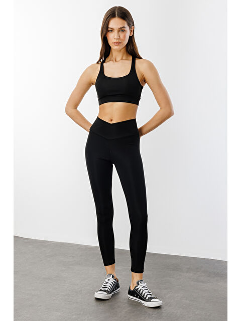 Genius Store Çapraz Bel Detaylı Cross Waist KadınTayt ÇAPRAZ-TAYT - S000371409-19351