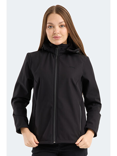 SLAZENGER HEAT CONTROL Kadın Çıkarılabilir Kapüşonlu Siyah Mont & Kaban - S000495929-19351