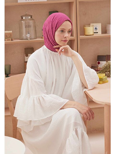 Fresh Scarfs Vual Crash Şal Pembe Rüya - S000420273-20026