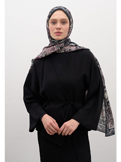 Fresh Scarfs Avery Desen Şal Antrasit - S000458945-29666