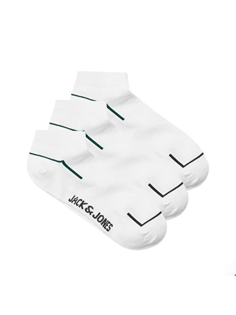 Jack & Jones Walter Short Tennis 3' lü Erkek Beyaz Çorap