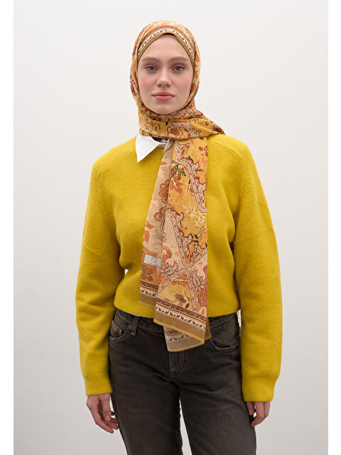 Fresh Scarfs Arıane Desen Şal Kiremit - S000458947-18657
