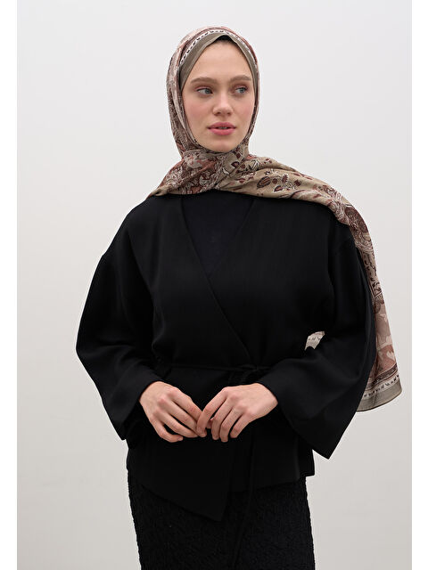 Fresh Scarfs Arıane Desen Şal Haki - S000458947-18547