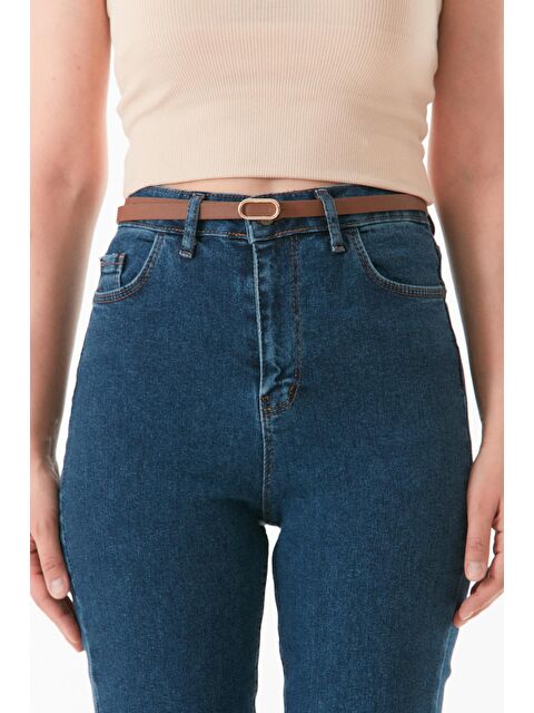 Fullamoda Elips Tokalı Suni Deri Kemer - S000245480-19413