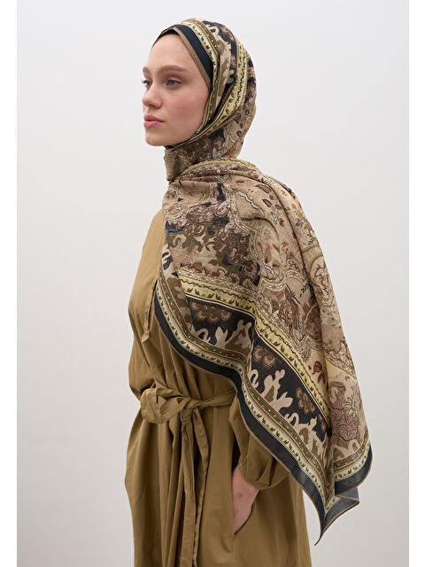 Fresh Scarfs Arıane Desen Şal Vizon - S000458947-26429