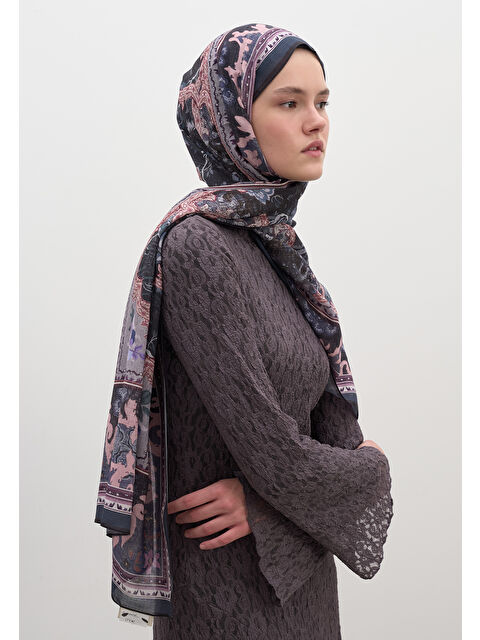 Fresh Scarfs Arıane Desen Şal Mor - S000458947-20042