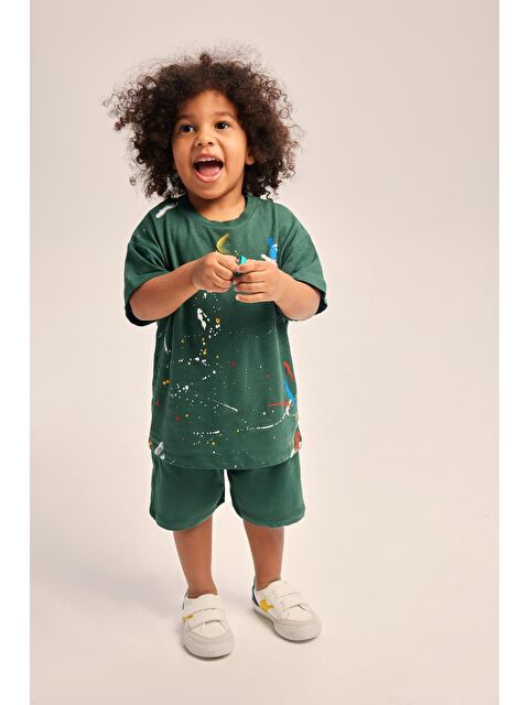 Luess Erkek Çocuk %100 Pamuklu Oversize Takım - S000162335-18194