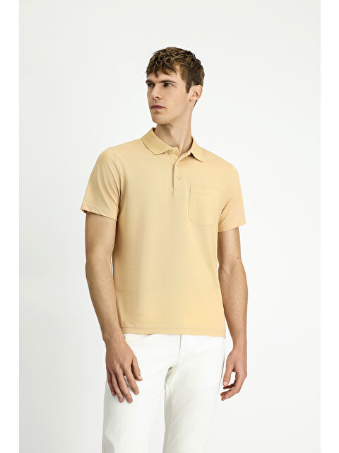 Kiğılı Regular Fit Pamuklu Nakışlı Cepli Polo Yaka Tişört