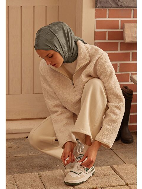 Fresh Scarfs Kazayağı Jakarlı Şal Köz Grisi - S000420372-29351