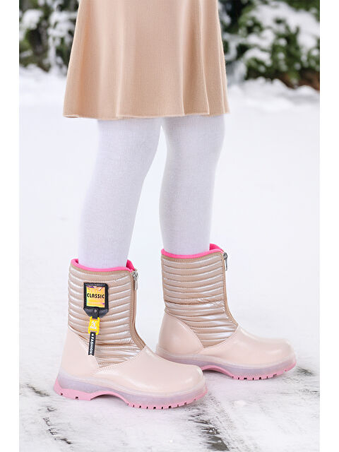 Kiko Kids Mesan Çatlak Fermuarlı Günlük Kız Çocuk Bot Ayakkabı - S000296816-23490