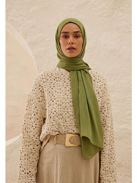 Fresh Scarfs Rami Viskon Şal Yaprak - S000420268-20662