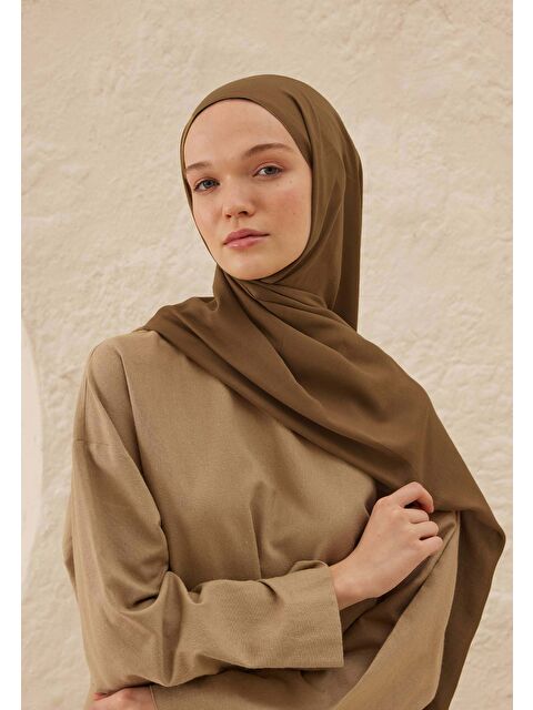 Fresh Scarfs Rami Viskon Şal Fındık Kabuğu - S000420268-18645