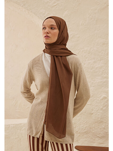 Fresh Scarfs Rami Viskon Şal Ağaç Kabuğu - S000420268-19291