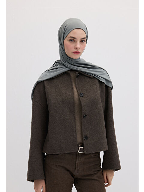 Fresh Scarfs Bambu Penye Şal Deniz Köpüğü - S000420294-1174