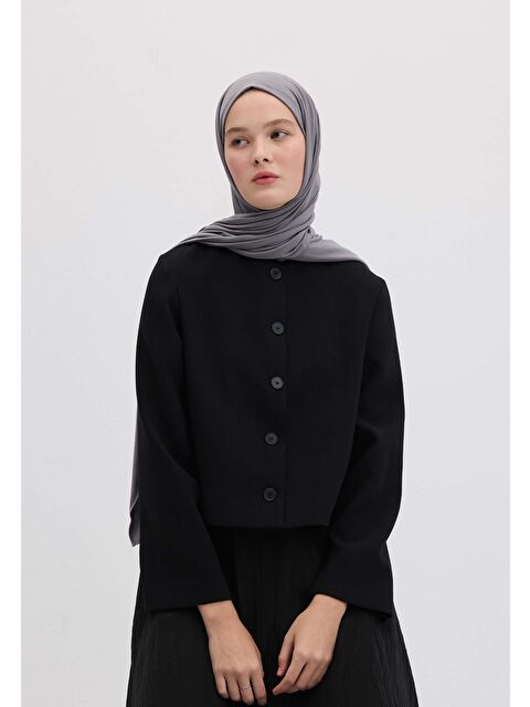 Fresh Scarfs Bambu Penye Şal Mavi / Gri - S000420294-37370