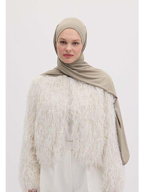 Fresh Scarfs Bambu Penye Şal Sıcak Gri - S000420294-17308