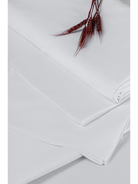 Varol Pan Serisi Ranforce King Size Otel Çarşafı 280x280 63 Tel Beyaz Kırmızı - S000380454-20063