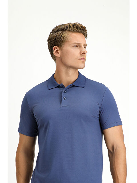 Kiğılı Slim Fit Dar Kesim Pamuklu Polo Yaka Tişört