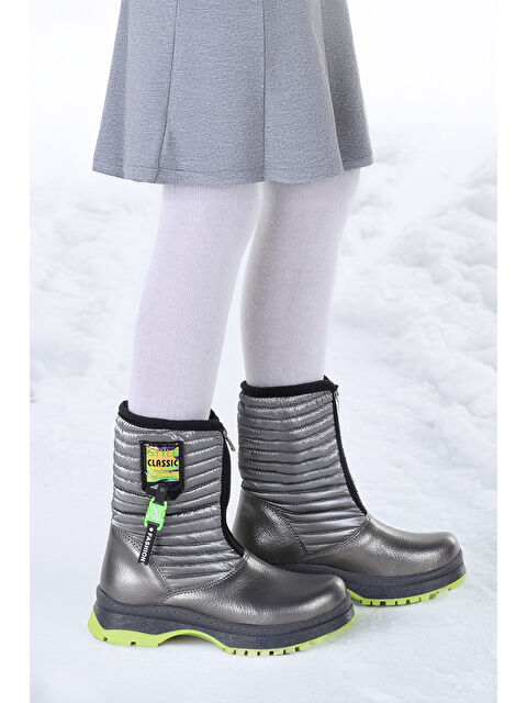 Kiko Kids Mesan Çatlak Fermuarlı Günlük Kız Çocuk Bot Ayakkabı - S000296816-26405