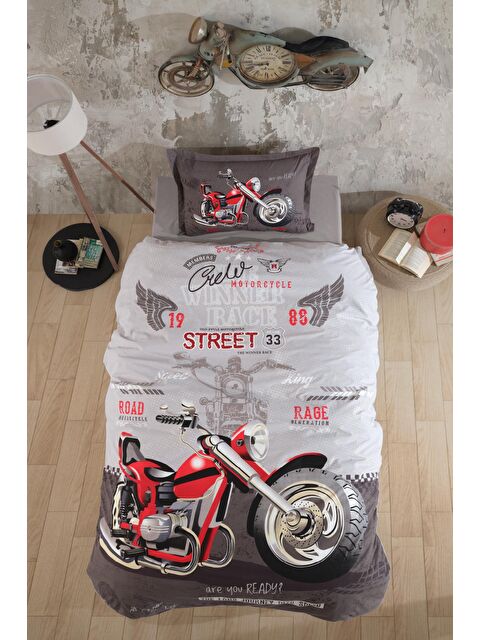 Clasy %100 Pamuk Nevresim Takımı Tek Kişilik Street King - S000209401-20600