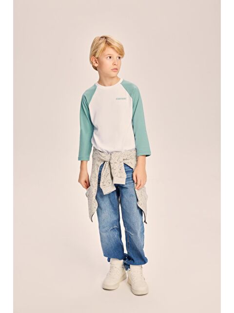 Luess Erkek Çocuk Oversize Kalıp Tisört - S000162338-18194