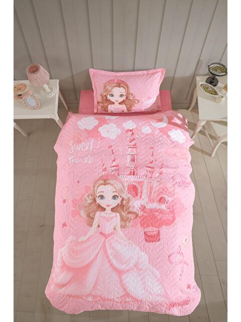 Clasy %100 Pamuk Tek Kişilik Dört Mevsim Set Sweet Princess - S000209403-7152