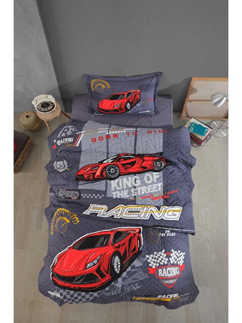 Clasy %100 Pamuk Tek Kişilik Dört Mevsim Set Mavi - S000209407-17234