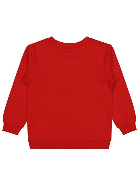 Civil Girls Geyik Baskılı 2-5 Yaş Sweatshirt - Kırmızı 5-6 Yaş - S000450338-20045