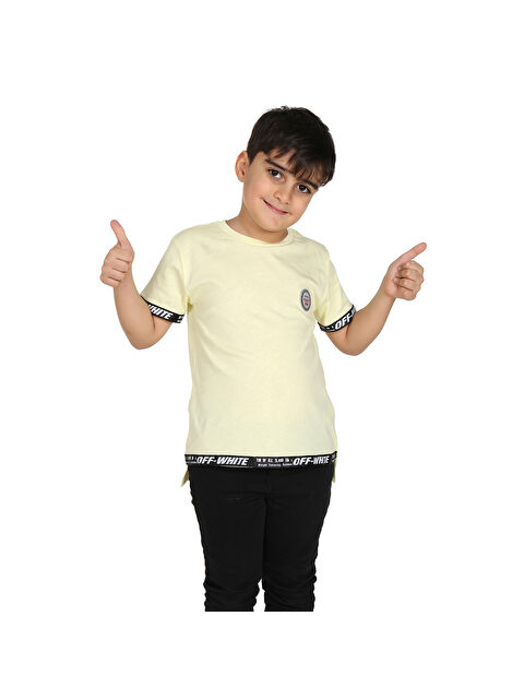 Toontoykids Erkek Çocuk Kenar Şeritli Tişört - S000255815-20072