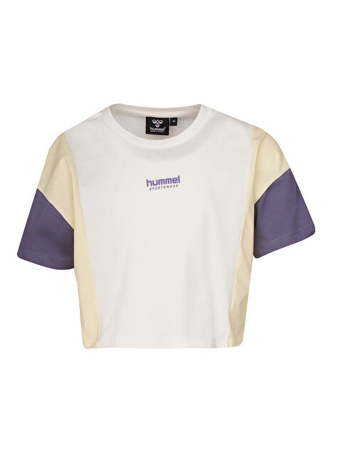 Hummel Barbara Kız Çocuk Ekru Yuvarlak Yaka Tişört - S000517230-19965